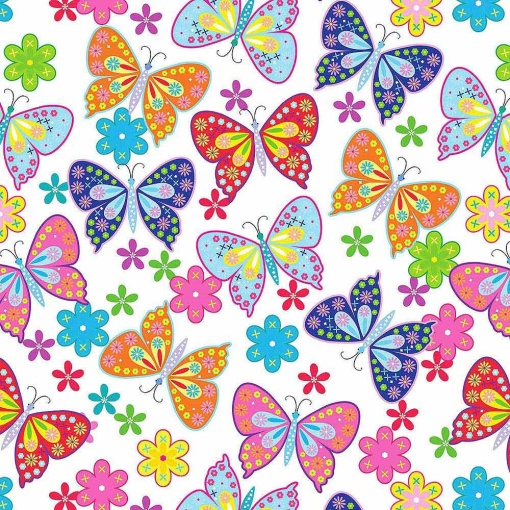 Papel de embrulho JOL clássico 70x100cm borboletas