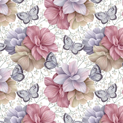 Papel de embrulho JOL clássico 70x100cm floral pastel