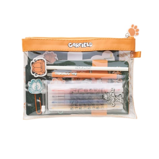 Conjunto escolar Garfield 12 peças