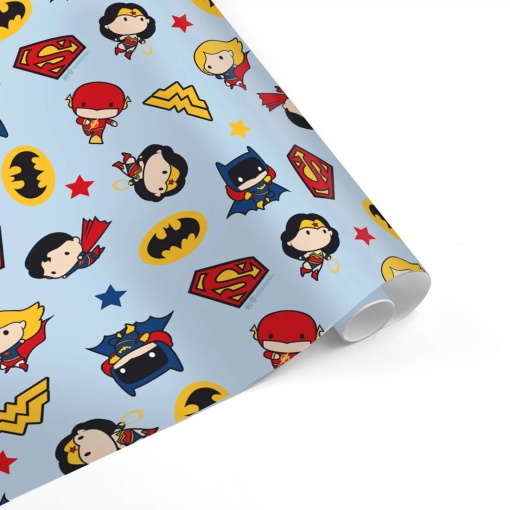 EUROPRICE DC Superheroes Wrapping Paper Roll 70x200cm Assorted