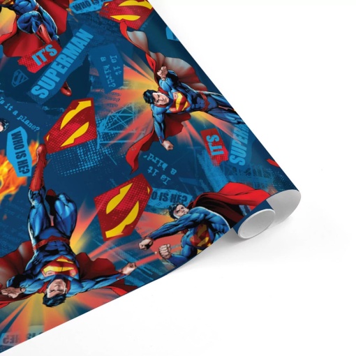 EUROPRICE DC Superheroes Wrapping Paper Roll 70x200cm Assorted