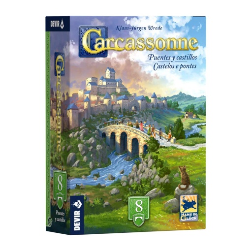 Carcassonne expansão 8: Castelos e Pontes DEVIR (versão portuguesa)