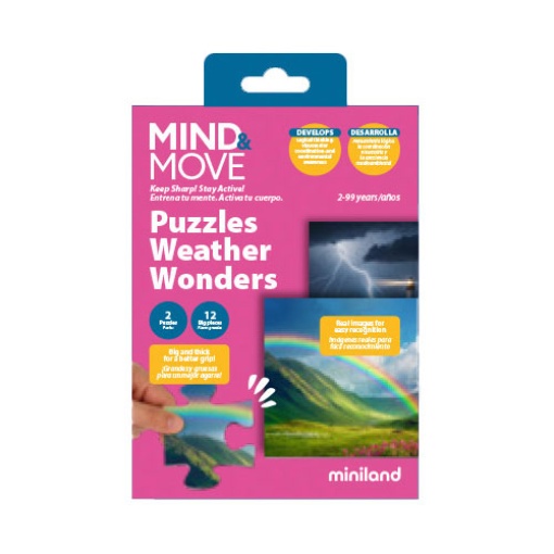 Wonders of Time Puzzle MINILAND Mind & Move 12 pieces (2 units)