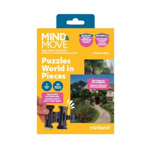 Puzzle the world in pieces MINILAND Mind & Move 25 pieces (2 units)