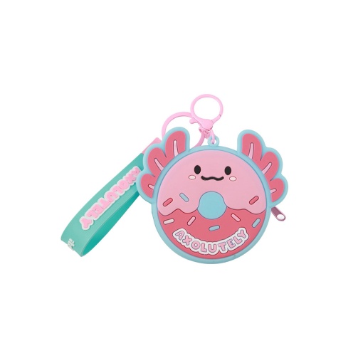 Porta-moedas donut de silicone com porta-chaves iTotal Axolutely