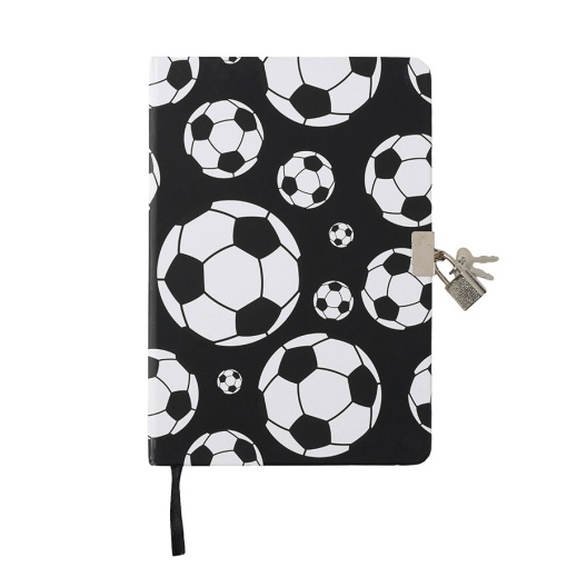 Diário com cadeado iTotal futebol pontilhado