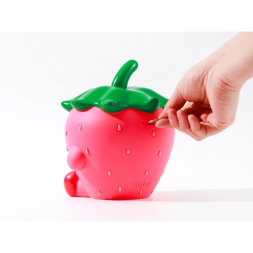 Mealheiro com tampa iTotal Fresh Market Stella, o morango