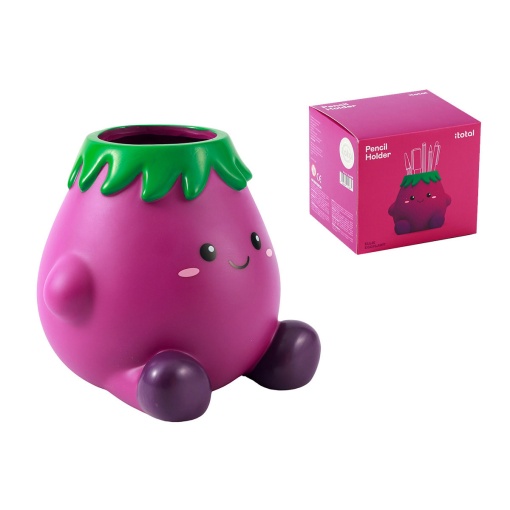 3D iTotal Fresh Market Ellie pencil holder, the eggplant