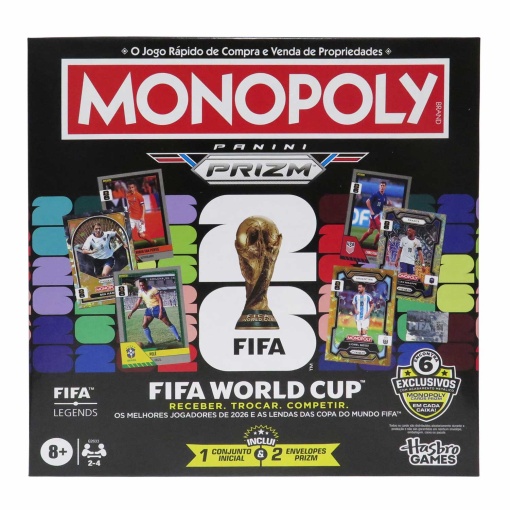 Monopoly Panini Prizm FIFA World Cup 2026 HASBRO (versão portuguesa)