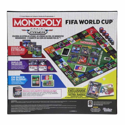 Monopoly Panini Prizm FIFA World Cup 2026 HASBRO (versão portuguesa)