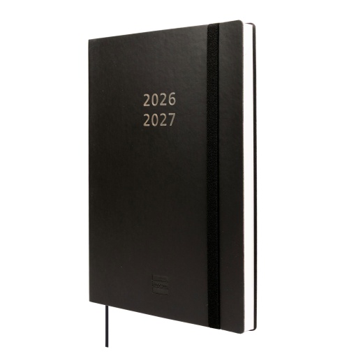 Weekly school planner A5 2026/27 18 months FINOCAM Mara black with elastic band