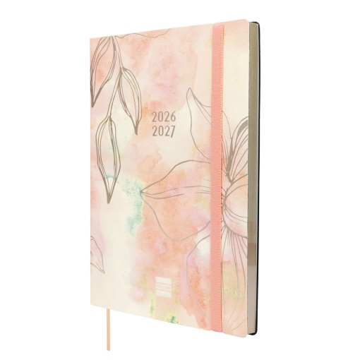 Weekly school planner A5 2026/27 18 months FINOCAM Mara pretty with elastic band