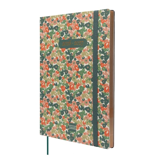 Agenda escolar semanal A5 2026/27 18 meses FINOCAM Mara daisy com elástico