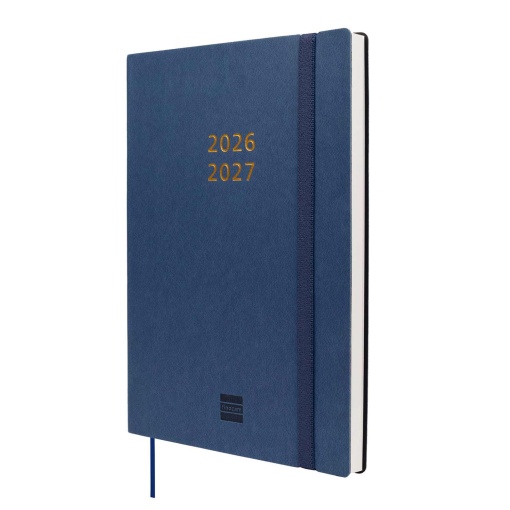 Agenda escolar semanal A5 2026/27 18 meses FINOCAM Mara azul com elástico