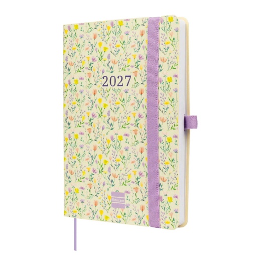 Agenda escolar semanal 118x168mm 2026/27 16 meses FINOCAM Capri happy com elástico
