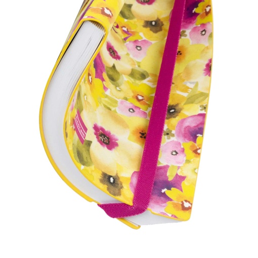 Agenda escolar semanal A5 2026/27 16 meses FINOCAM Dotted bloom com elástico