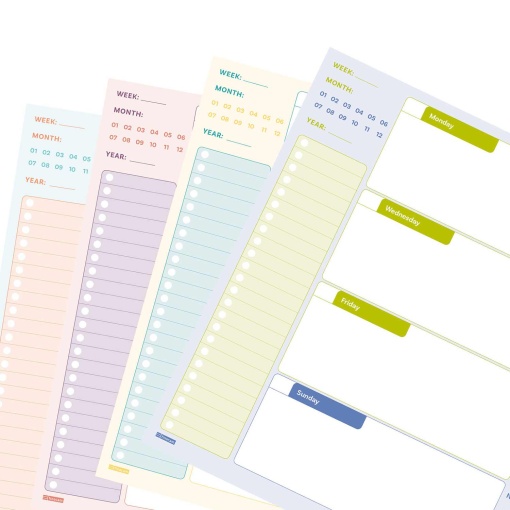 Planificador semanal vista horizontal A4 FINOCAM Bari