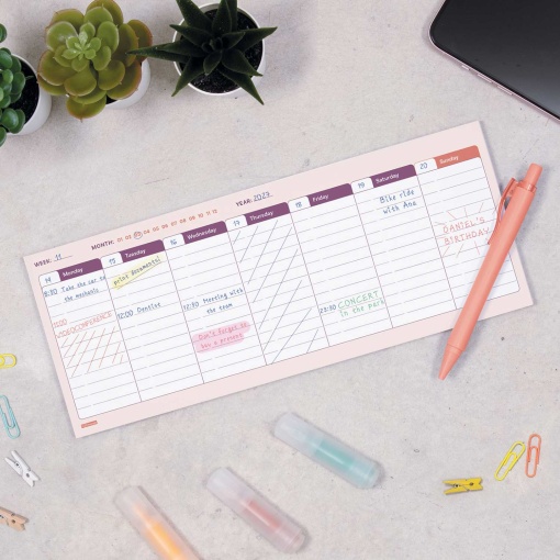 Planificador semanal 290x116mm FINOCAM Bari