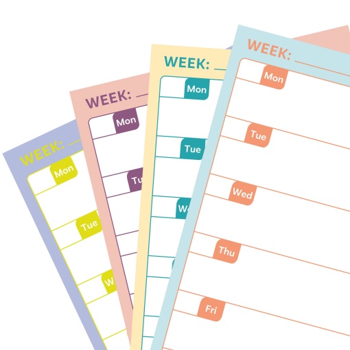 Planificador aderente semanal 70x150mm FINOCAM