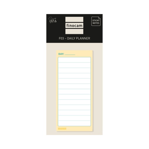 Planificador aderente diário 70x150mm FINOCAM