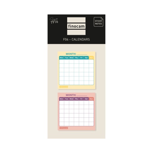 Calendário aderente 2 meses 70x150mm FINOCAM