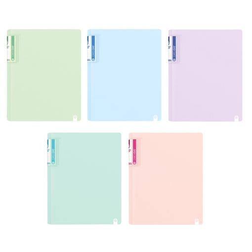 Dossier escolar A4 CARCHIVO 360 Foam Soft Lombada estreita 2 argolas cores pastel sortido