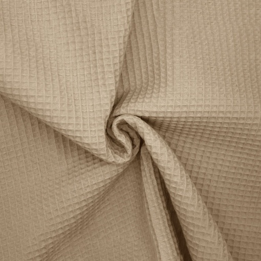 Tecido favo de mel/waffle areia 74 1x1,47m