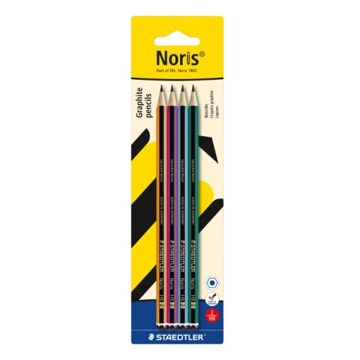 Lápis grafite STAEDTLER Noris The Icon HB nº 2 (4 unidades)