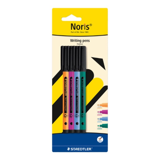 Marcador STAEDTLER Noris The Icon 307 S 0,6mm 4 cores