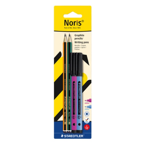 Conjunto lápis + fineliner STAEDTLER Noris The Icon HB nº 2