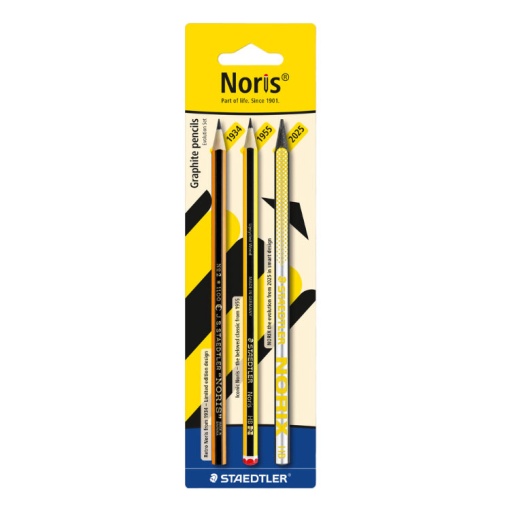 Lápis grafite STAEDTLER Noris The Icon HB nº 2 (3 unidades)