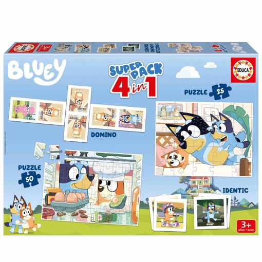 Superpack 4 in 1 BLUEY EDUCA