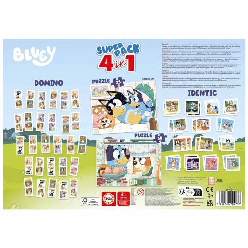 Superpack 4 in 1 BLUEY EDUCA