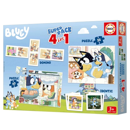Superpack 4 in 1 BLUEY EDUCA