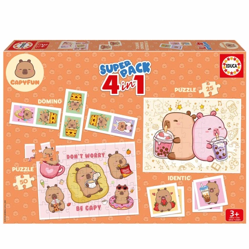 Superpack 4 in 1 capybara EDUCA