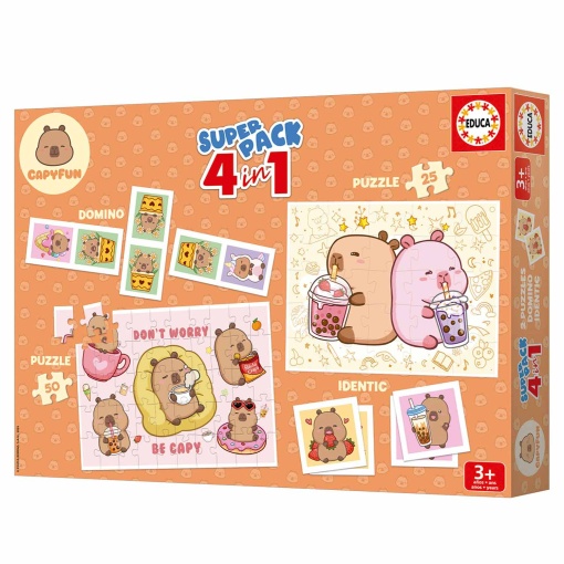 Superpack 4 in 1 capybara EDUCA