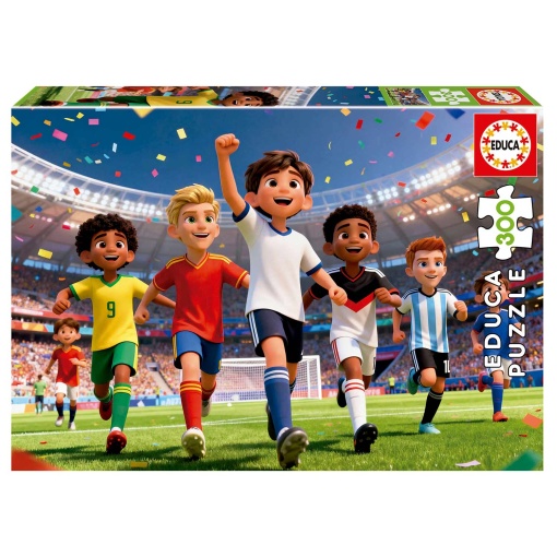 Puzzle EDUCA 300 peças mundo do futebol