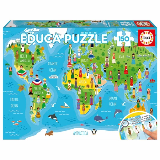 Puzzle EDUCA 150 peças meninas do mundo