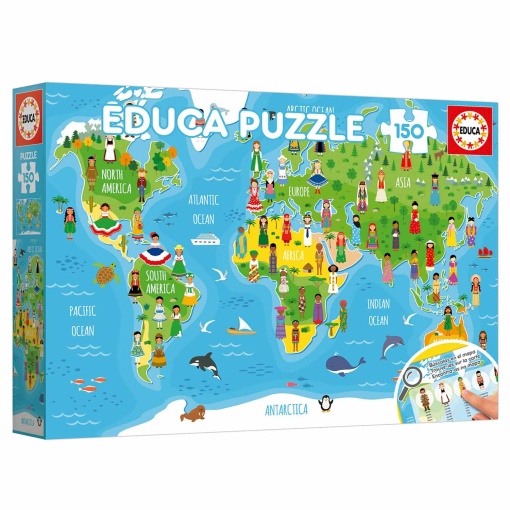 Rompecabezas educativo de 150 piezas: Niñas del Mundo