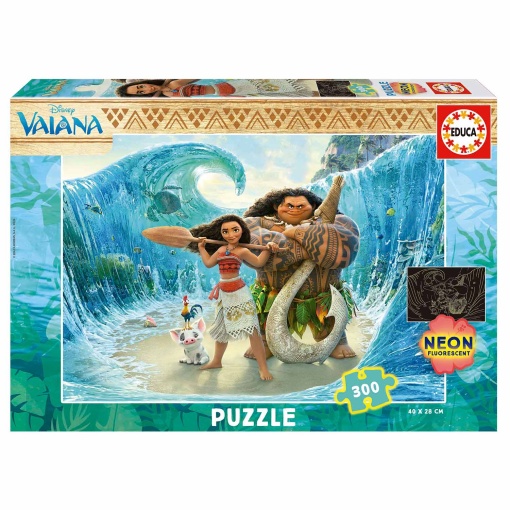Puzzle EDUCA 300 peças néon Disney Vaiana