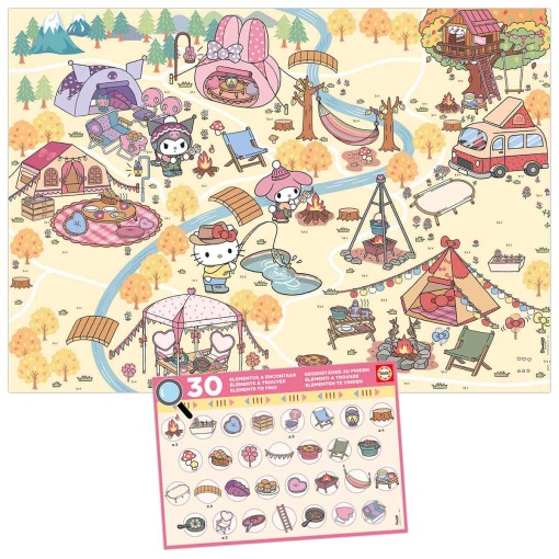 Rompecabezas EDUCA de 150 piezas: Detective Hello Kitty y sus amigos.