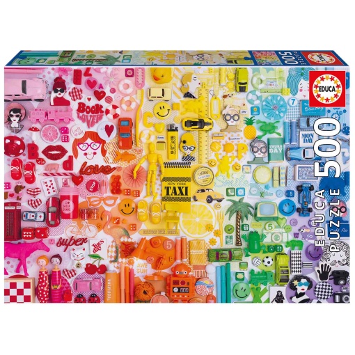 Puzzle EDUCA 500 peças colagem de cores