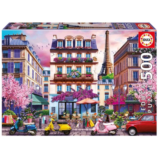 Puzzle EDUCA 500 peças distrito de compras de Paris