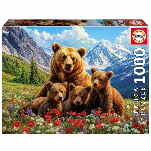 Puzzle EDUCA 1000 peças ursos-pardo no Canadá