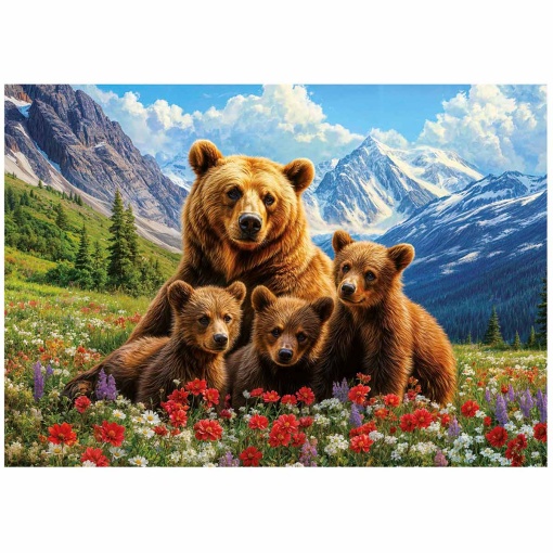 Puzzle EDUCA 1000 peças ursos-pardo no Canadá