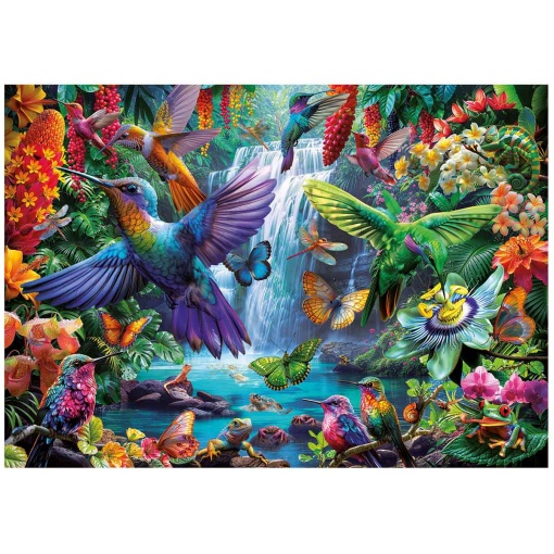 EDUCATIONAL Puzzle 1000 pieces tropical hummingbirds