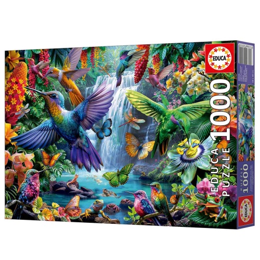 EDUCATIONAL Puzzle 1000 pieces tropical hummingbirds
