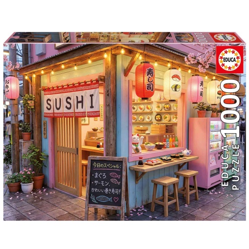 Puzzle EDUCA 1000 peças sushi kawaii