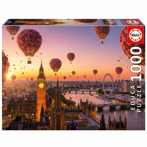 Puzzle EDUCA 1000 peças Londres em flor