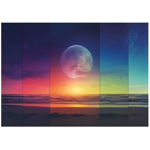 Puzzle EDUCA 1500 peças fases cósmicas